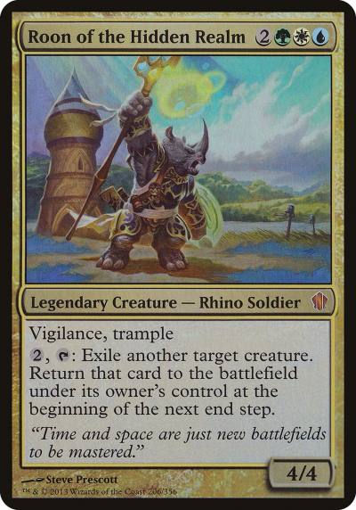 Roon of the Hidden Realm OC13-206 Commander 2013 Oversized Magic card