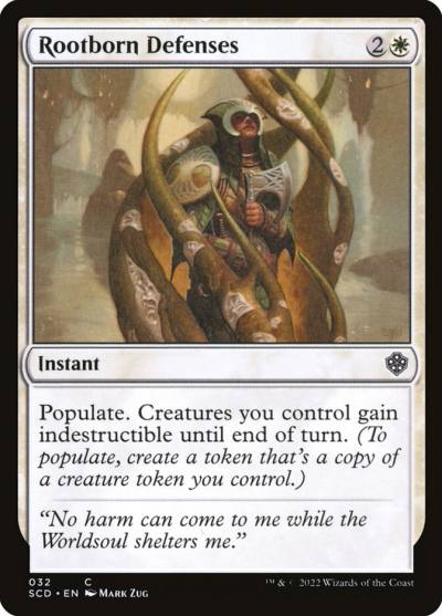 Rootborn Defenses SCD-32 Starter Commander Decks Magic card