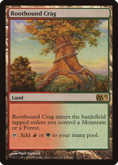 Rootbound Crag M13-228 Magic 2013 Magic card