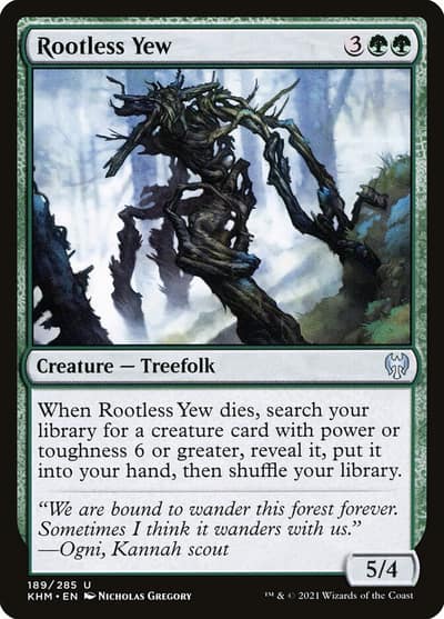 Rootless Yew 189 Kaldheim Magic card