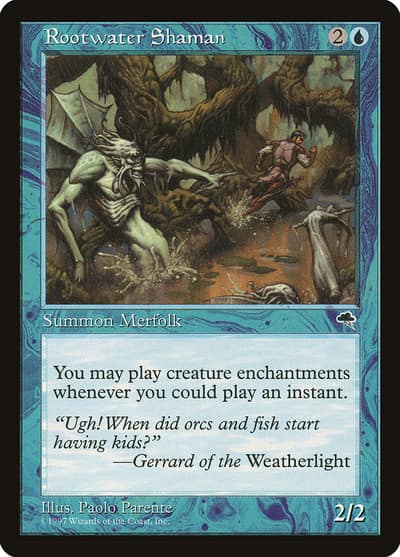 Rootwater Shaman 84 Tempest Magic card