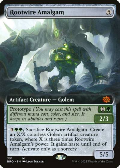 Rootwire Amalgam BRO-351 The Brothers' War Magic card
