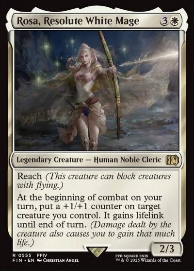 Rosa, Resolute White Mage FIN-555 Final Fantasy Magic card