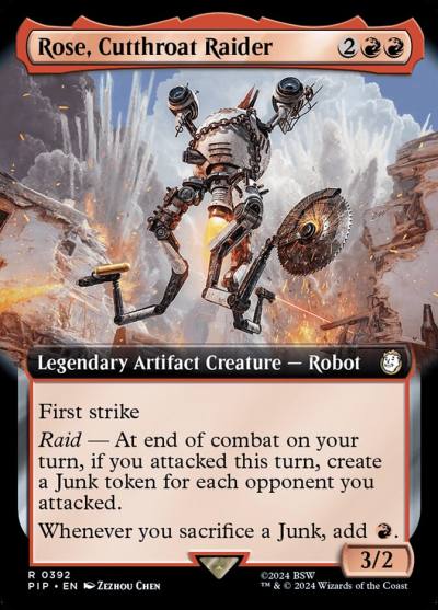 Rose, Cutthroat Raider PIP-392 Fallout Magic card