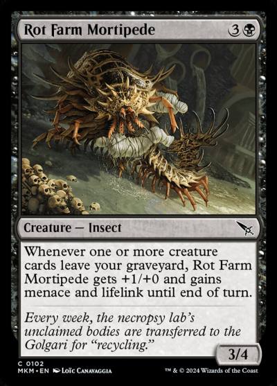 Rot Farm Mortipede 102 Murders at Karlov Manor Magic card