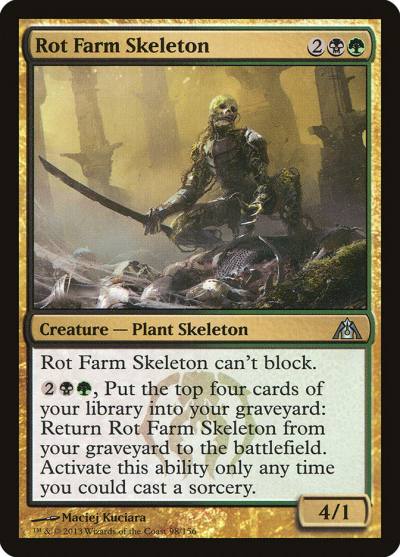 Rot Farm Skeleton DGM-98 Dragon's Maze Magic card
