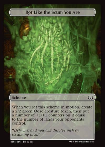 Rot Like the Scum You Are DSC-355 Duskmourn: House of Horror Commander Magic card