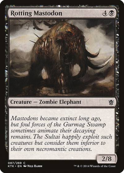 Rotting Mastodon 87 Khans of Tarkir Magic card