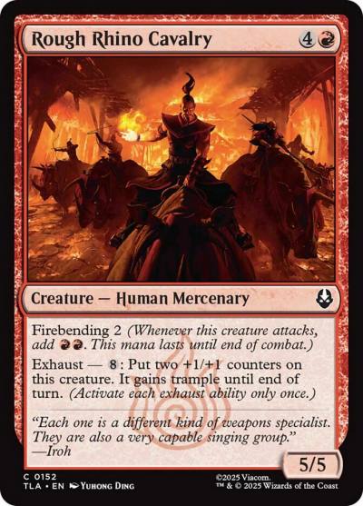 Rough Rhino Cavalry TLA-152 Avatar: The Last Airbender Magic card