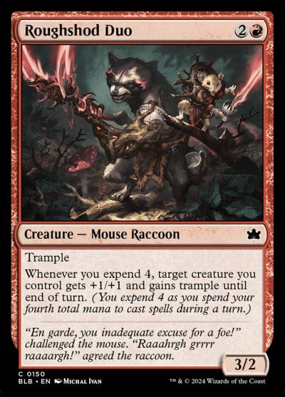 Roughshod Duo 150 Bloomburrow Magic card