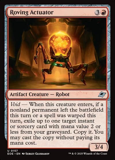 Roving Actuator 157 Edge of Eternities Magic card