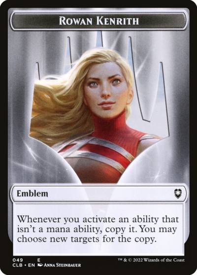 Rowan Kenrith Emblem TCLB-49 Battle for Baldur's Gate Tokens Magic card
