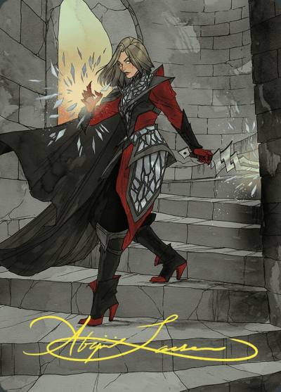 Rowan, Scion of War // Rowan, Scion of War AWOE-59 Wilds of Eldraine Art Series Magic card