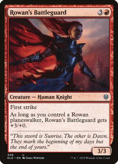 Rowan's Battleguard ELD-306 Throne of Eldraine Magic card