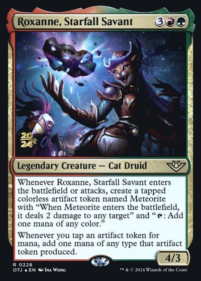 Roxanne, Starfall Savant POTJ-228S Outlaws of Thunder Junction Promos Magic card