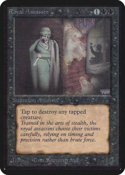 Royal Assassin LEA-123 Limited Edition Alpha Magic card