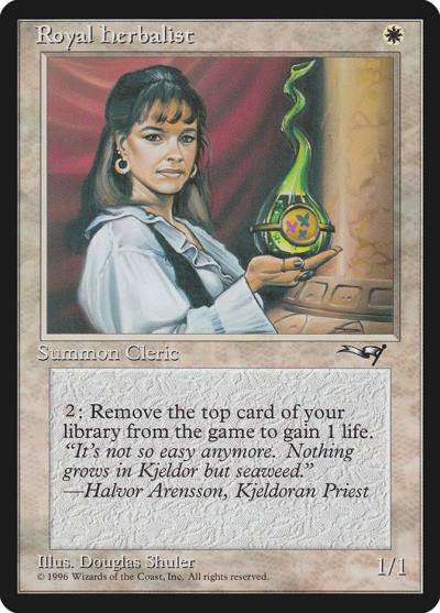 Royal Herbalist ALL-15B Alliances Magic card