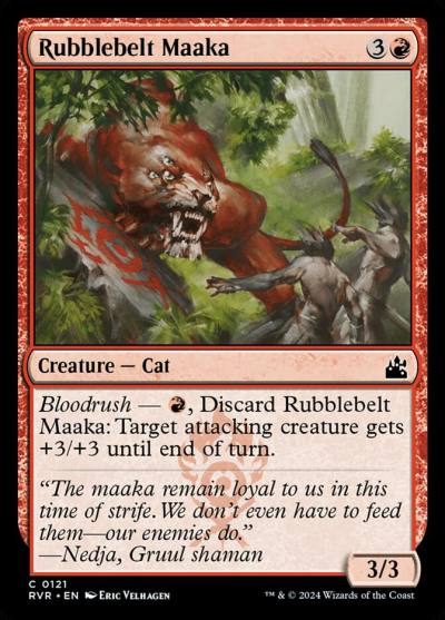 Rubblebelt Maaka RVR-121 Ravnica Remastered Magic card