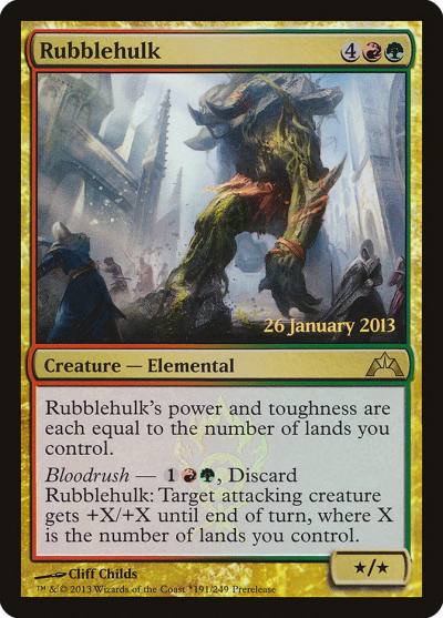 Rubblehulk PGTC-191STAR Gatecrash Promos Magic card
