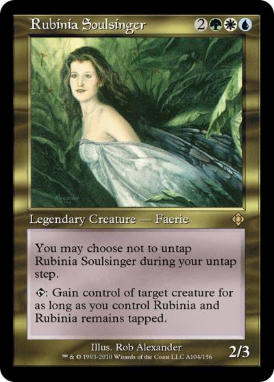 Rubinia Soulsinger TD0-A104 Magic Online Theme Decks Magic card