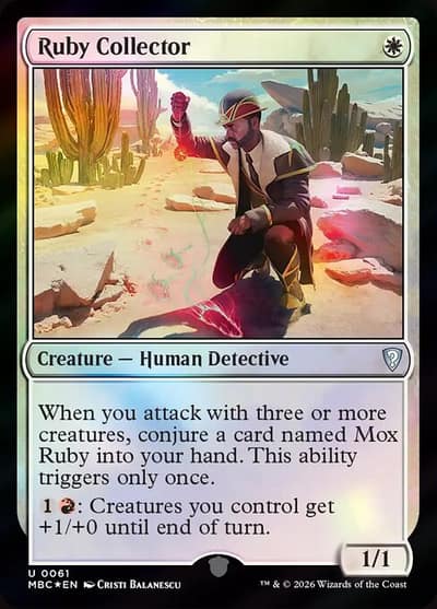 Ruby Collector 61 Mystery Booster Commander Edition Magic card