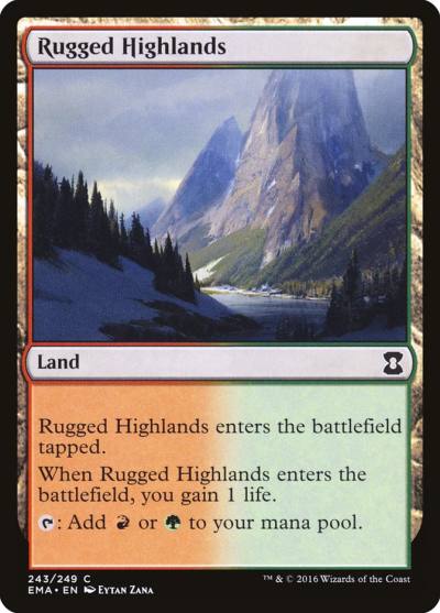 Rugged Highlands EMA-243 Eternal Masters Magic card