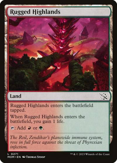 Rugged Highlands MOM-271 March of the Machine Magic card