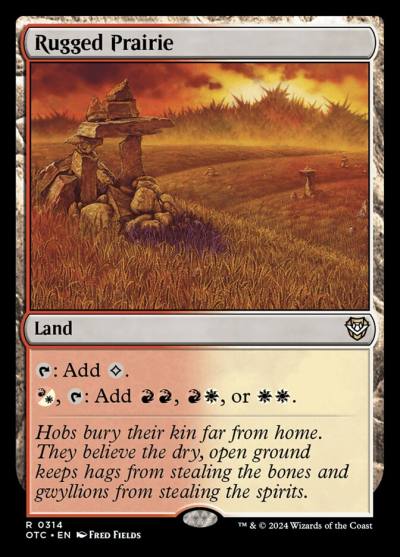 Rugged Prairie OTC-314 Outlaws of Thunder Junction Commander Magic card