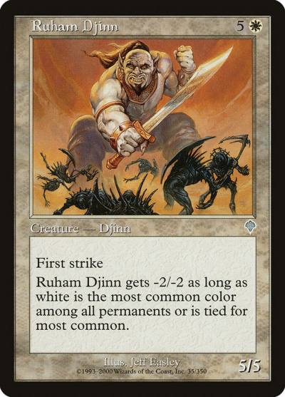 Ruham Djinn INV-35 Invasion Magic card