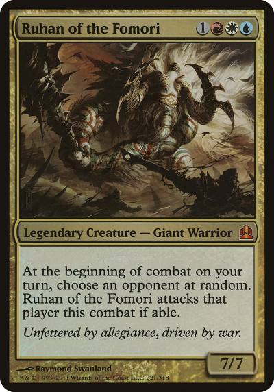 Ruhan of the Fomori OCMD-221 Commander 2011 Oversized Magic card