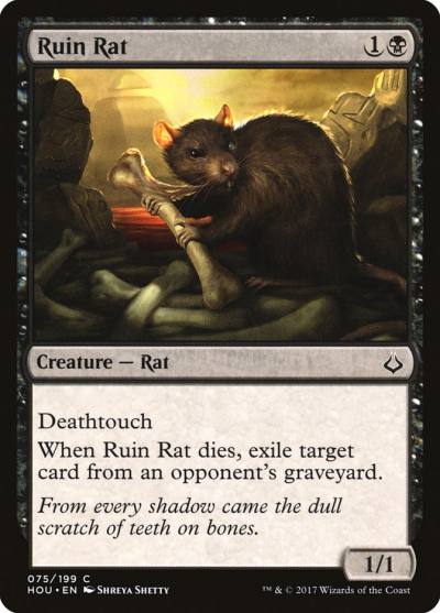 Ruin Rat HOU-75 Hour of Devastation Magic card