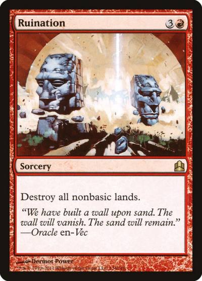 Ruination CMD-134 Commander 2011 Magic card