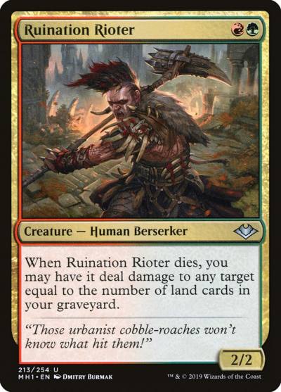 Ruination Rioter MH1-213 Modern Horizons Magic card