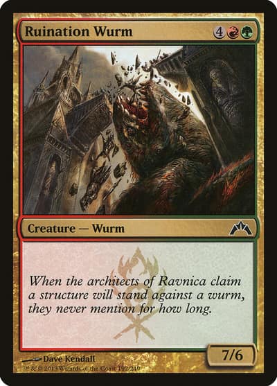 Ruination Wurm 192 Gatecrash Magic card