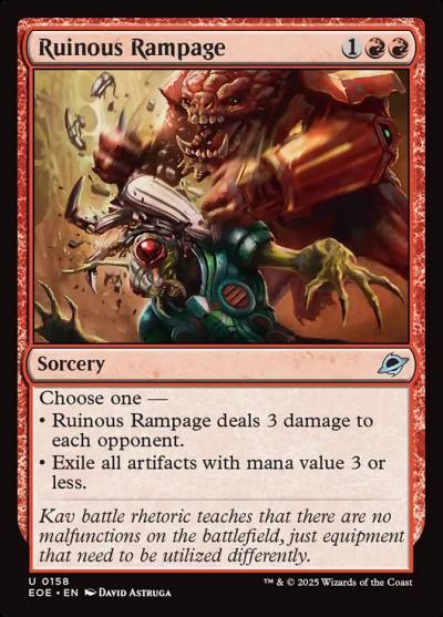 Ruinous Rampage EOE-158 Edge of Eternities Magic card