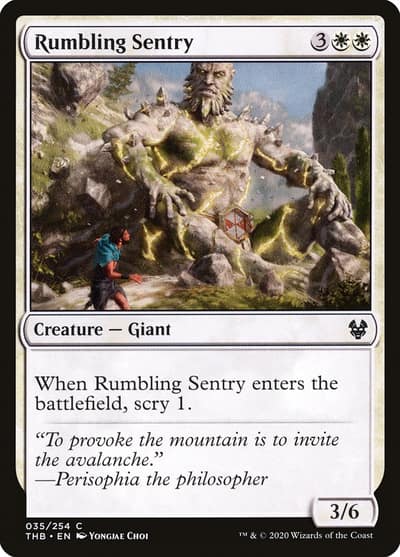 Rumbling Sentry 35 Theros Beyond Death Magic card