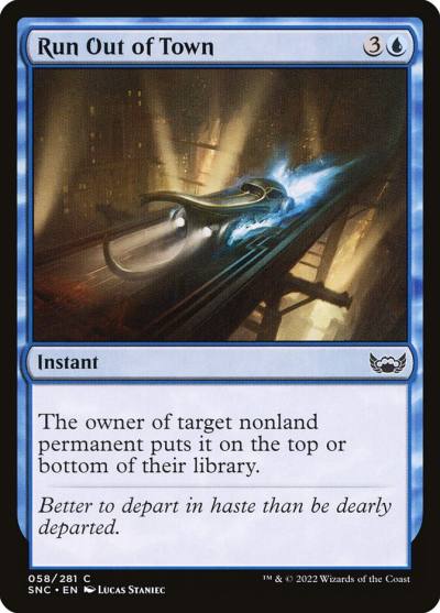 Run Out of Town SNC-58 Streets of New Capenna Magic card