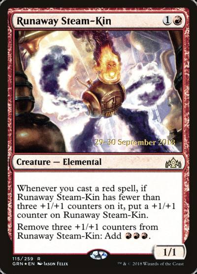 Runaway Steam-Kin PGRN-115S Guilds of Ravnica Promos Magic card