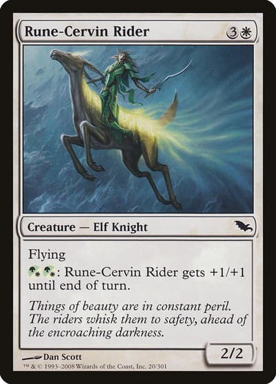 Rune-Cervin Rider 20 Shadowmoor Magic card