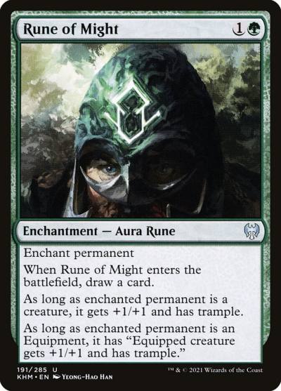 Rune of Might KHM-191 Kaldheim Magic card
