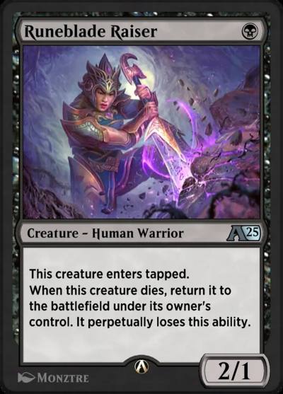 Runeblade Raiser YTDM-8 Alchemy: Tarkir Magic card