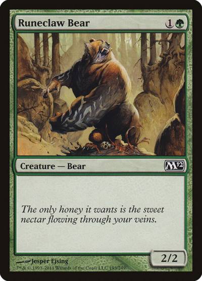 Runeclaw Bear M12-193 Magic 2012 Magic card