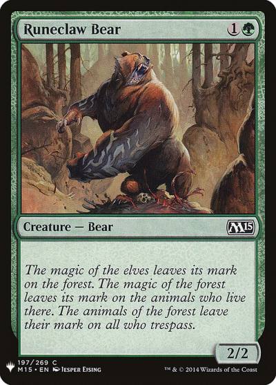 Runeclaw Bear PLST-M15-197 The List Magic card
