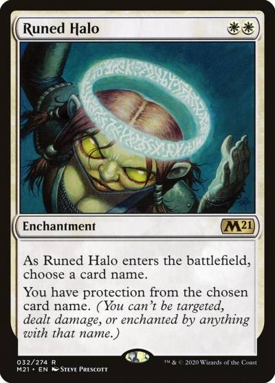 Runed Halo M21-32 Core Set 2021 Magic card