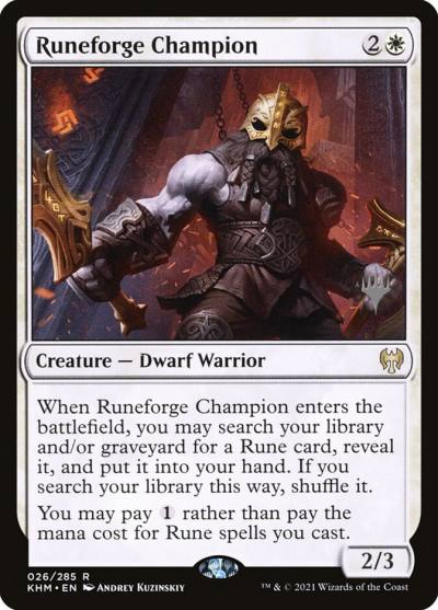 Runeforge Champion PKHM-26P Kaldheim Promos Magic card