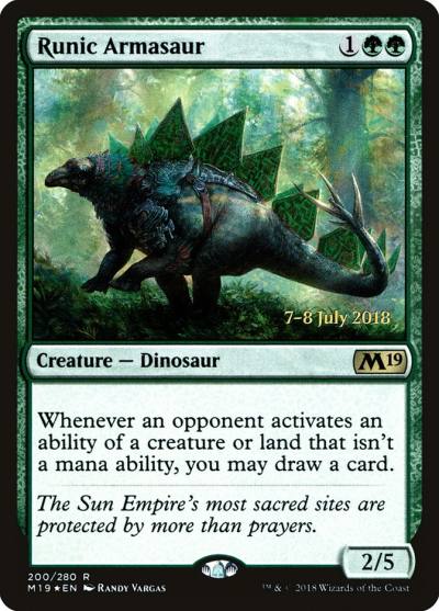 Runic Armasaur PM19-200S Core Set 2019 Promos Magic card