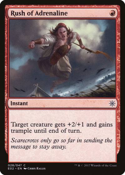 Rush of Adrenaline E02-28 Explorers of Ixalan Magic card