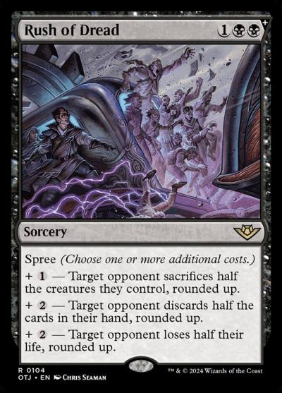 Rush of Dread OTJ-104 Outlaws of Thunder Junction Magic card