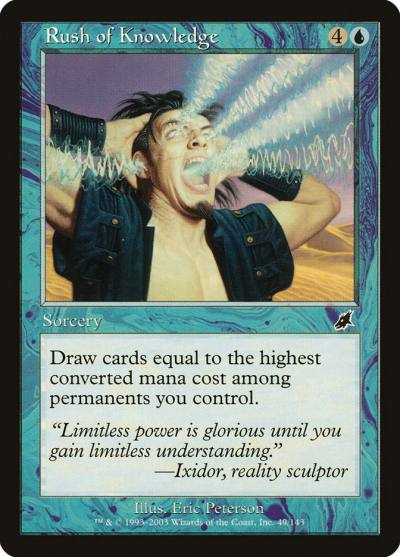 Rush of Knowledge SCG-49 Scourge Magic card