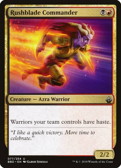 Rushblade Commander 77 Battlebond Magic card